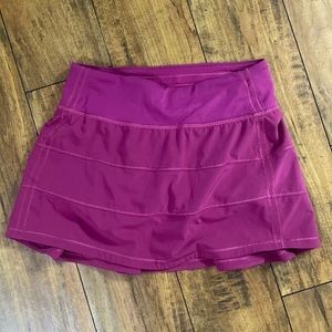 Lululemon Magenta Pleated Back Skirt Size 2 reg